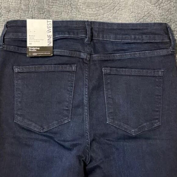 NWT - Nine West Dark Wash Boot Cut Jean - Picture 6 of 7